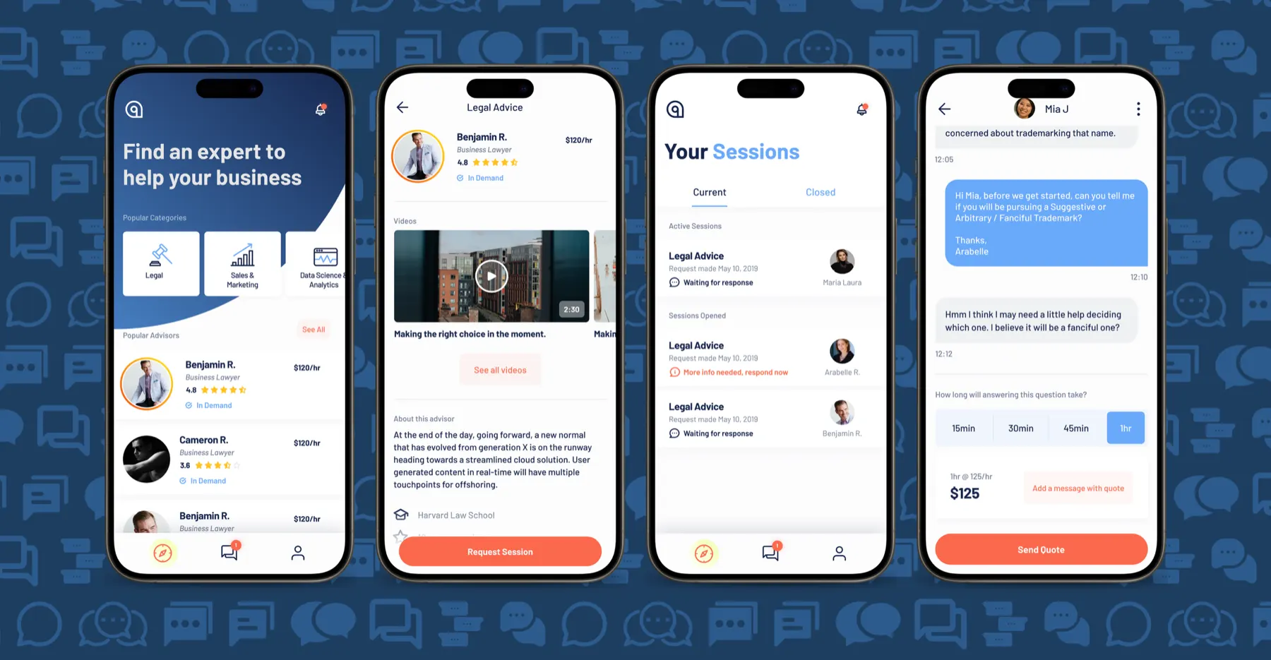 Anvil iOS app screens