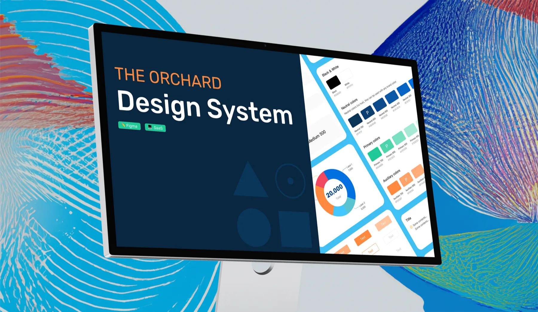 Design system documentation on a laptop