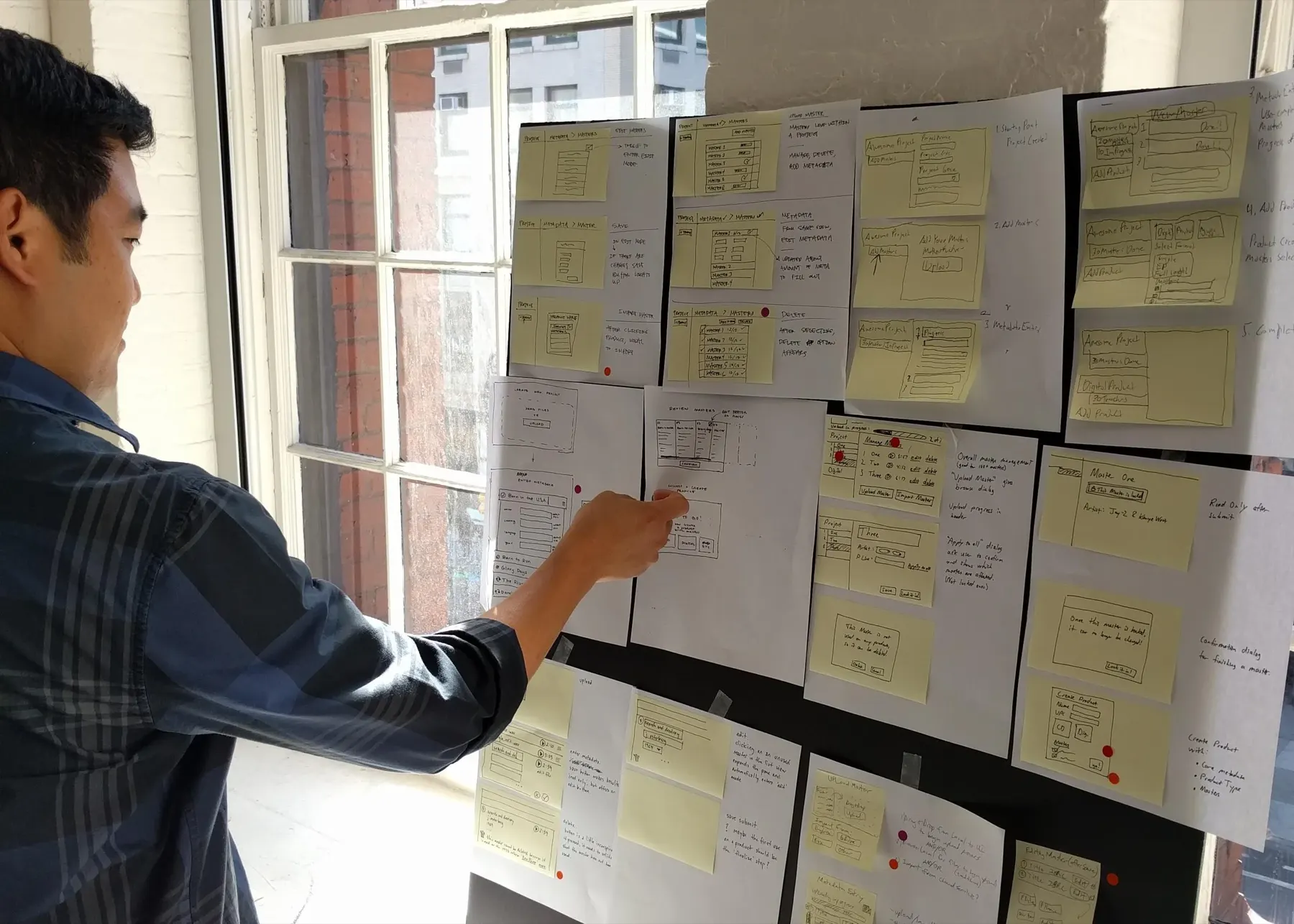 User flow sketches