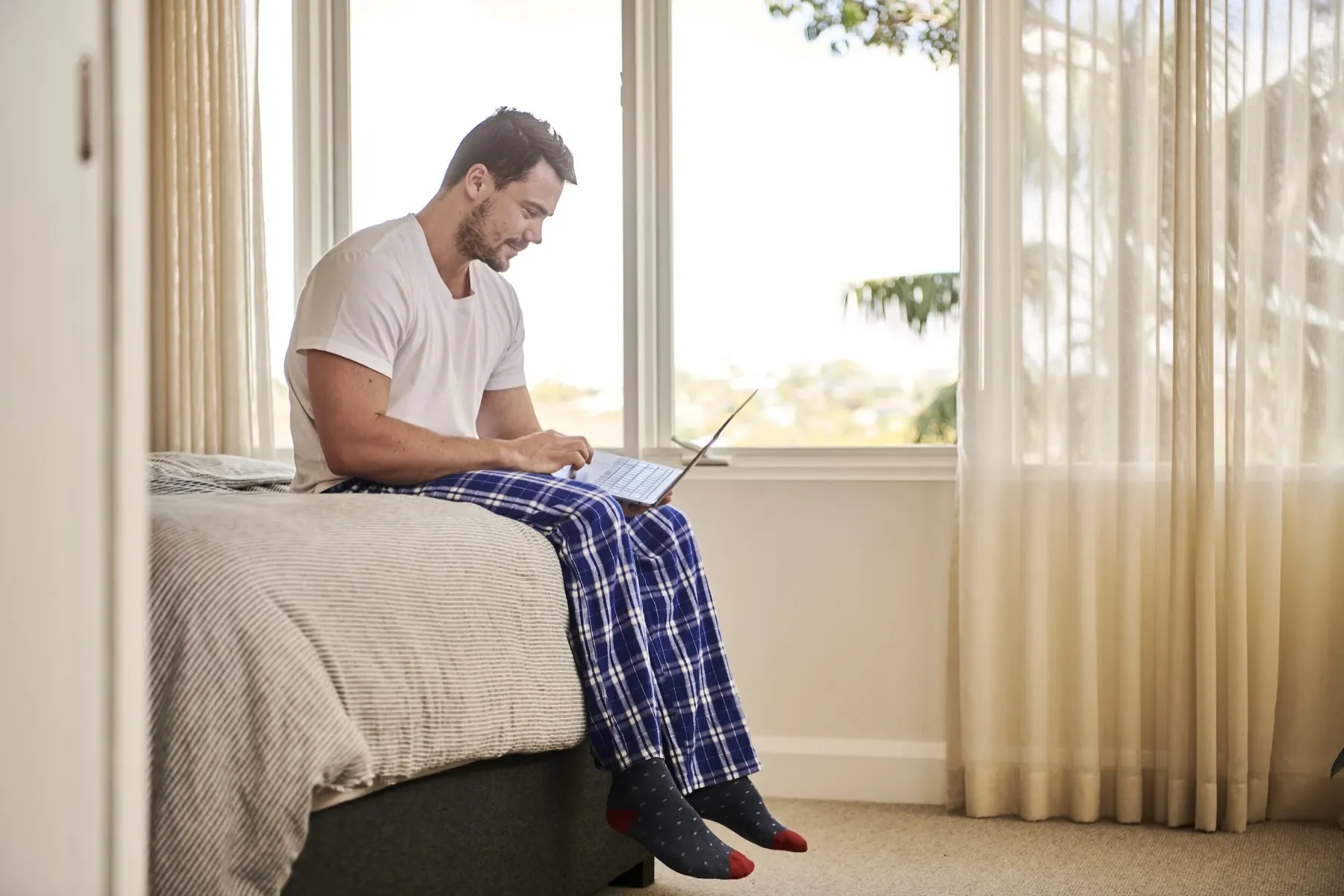 Person working from home