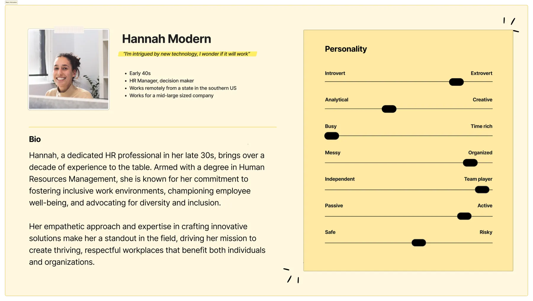 HR decision maker persona