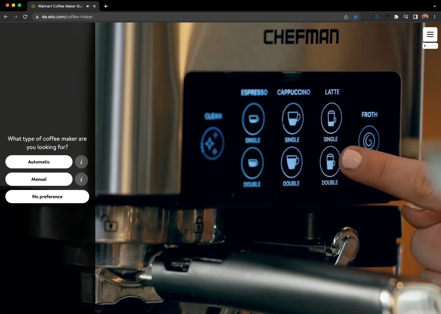 Interactive question overlay on the video